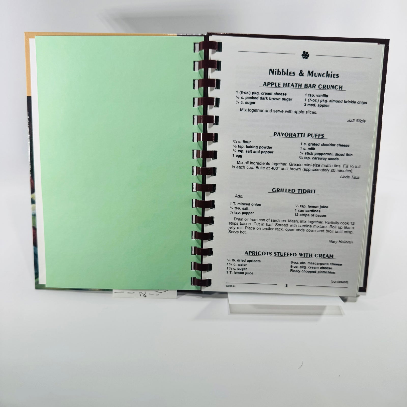 Tasteful Treasures Madison Winter Club 2004 Morris Press Community Cookbook