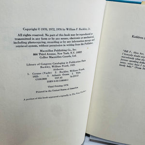 Airborne: A Sentimental Journey by William F. Buckley, Jr. 1976 Macmillan Hardcover Third Printing