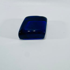 Boyd's Crystal Art Glass Logo Paperweight 1978 to 1983 Cobalt Blue Glass