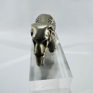 Independent Stove Co Renown Underfeed Stoves Elephant Paperweight Owosso Michigan Cast Iron