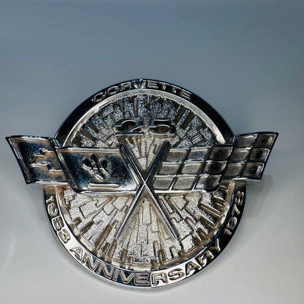 1978 Corvette 25th Anniversary Nose Emblem 472717AC Crossed Flags