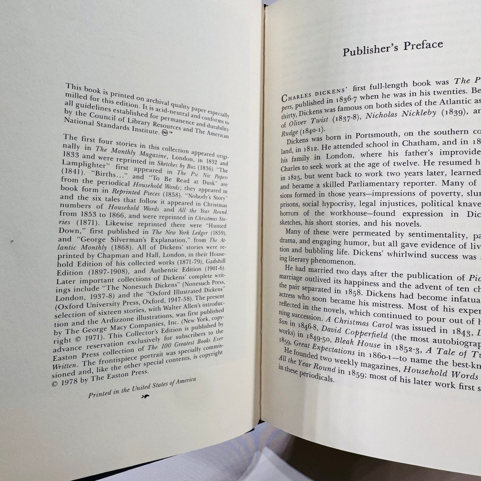 Short Stories by Charles Dickens | Easton Press Leather-Bound Collector’s Edition