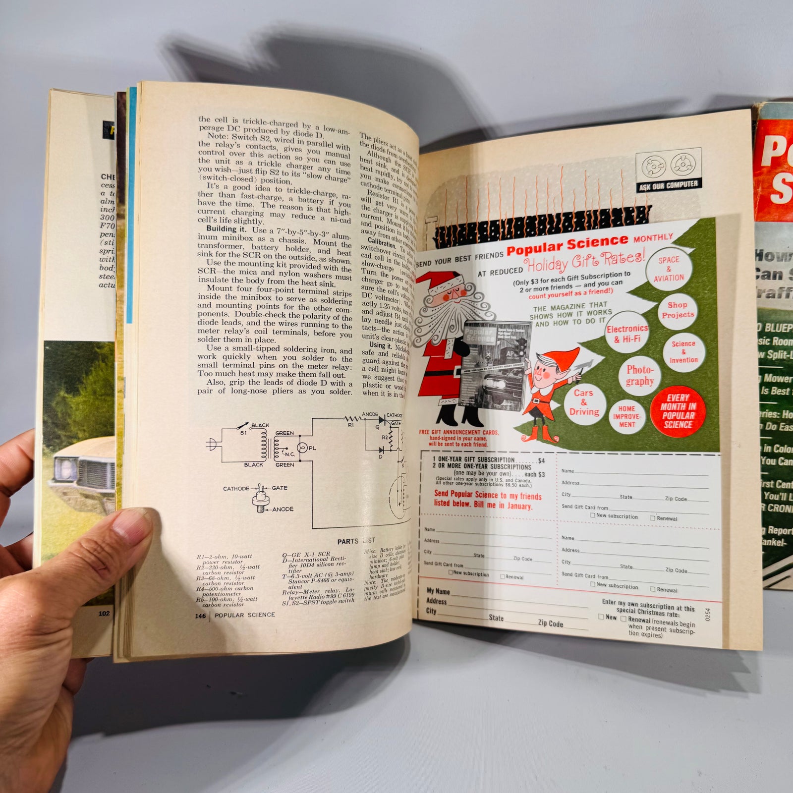Two Vintage Popular Science Magazines (1967) | UFOs, Copters & The ‘68 Cars | Science, Auto, DIY Features