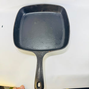 Griswold No. 55 B Square Cast Iron Skillet 1960s Wagwold 10 Inch