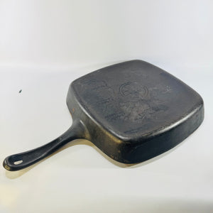 Griswold No. 55 B Square Cast Iron Skillet 1960s Wagwold 10 Inch