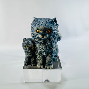 Goebel 31 008 12 Persian Cat with Kitten 1975 West Germany Porcelain Figurine