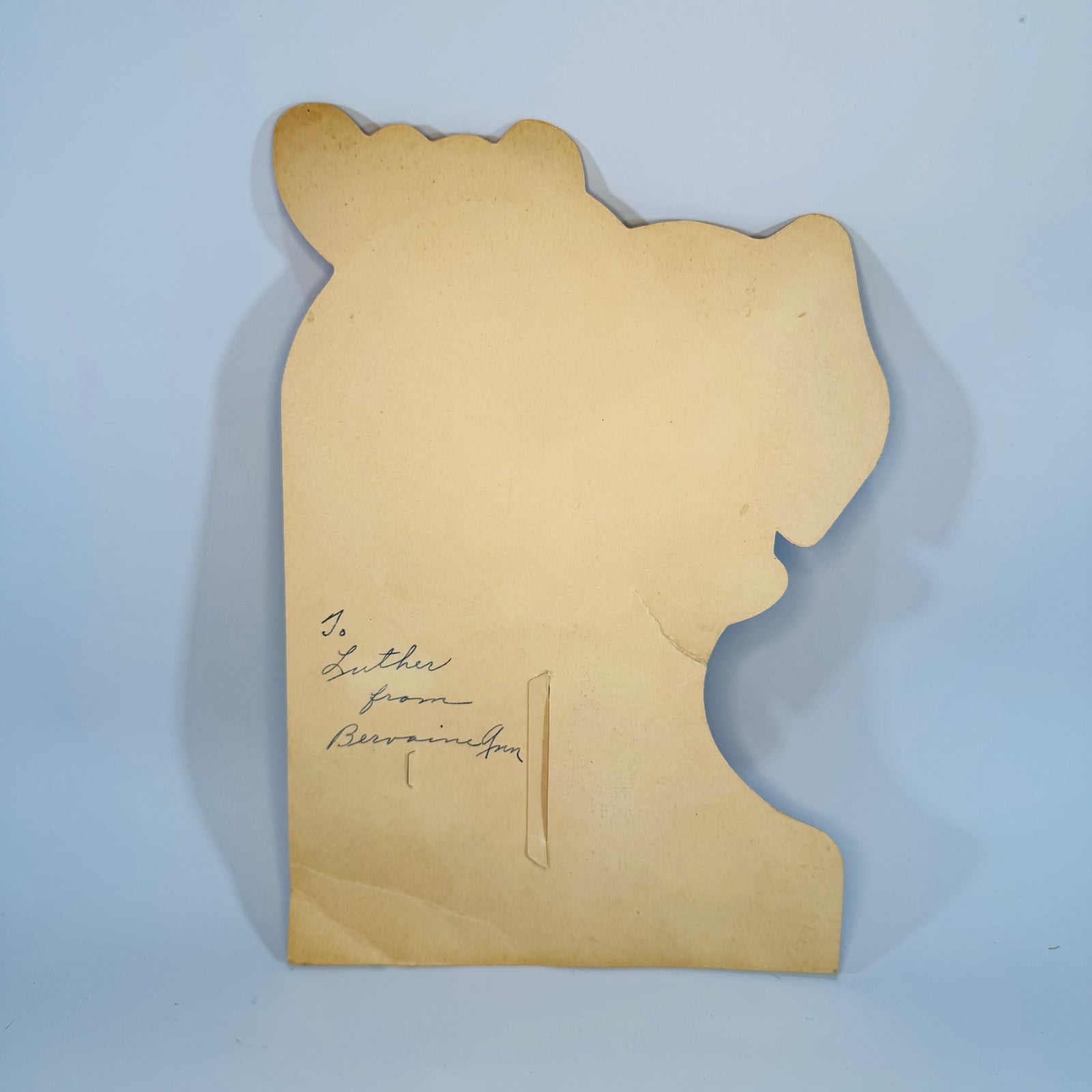 1920s 1930s Vintage Valentine Die Cut Elephant Pop Up Honeycomb Tissue Card To My Valentine “I’ll Never Forget!” 8x5.5
