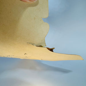 1920s 1930s Vintage Valentine Die Cut Elephant Pop Up Honeycomb Tissue Card To My Valentine “I’ll Never Forget!” 8x5.5