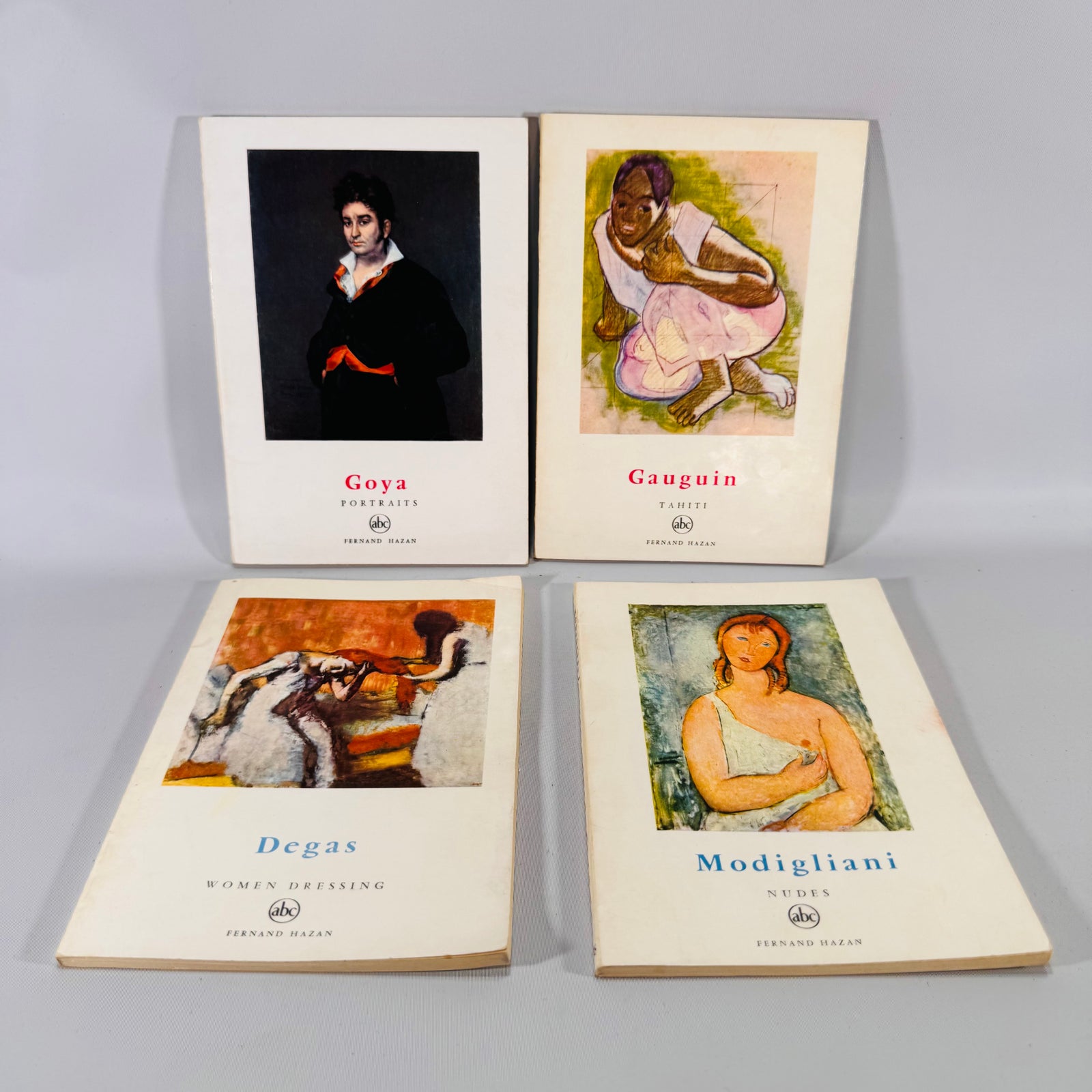 Fernand Hazan Vintage Art Book Set – Goya, Gauguin, Degas, Modigliani (1958–59)