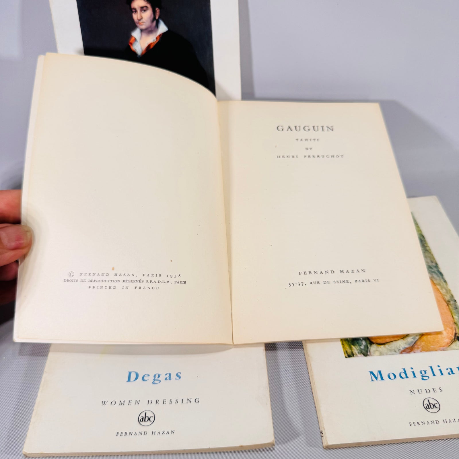 Fernand Hazan Vintage Art Book Set – Goya, Gauguin, Degas, Modigliani (1958–59)