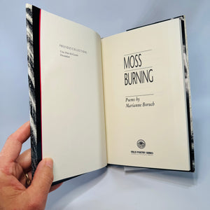 Vintage Poetry Hardcover — Moss Burning (1993) — Marianne Boruch | Oberlin College Press FIELD Poetry Series, Poetry