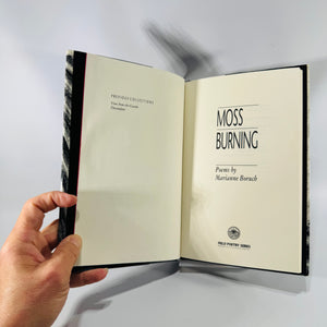 Vintage Poetry Hardcover — Moss Burning (1993) — Marianne Boruch | Oberlin College Press FIELD Poetry Series, Poetry