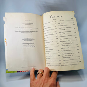 Vintage 1950s Cookbook Hardcover — Culinary Arts Institute Encyclopedic Cookbook (1950) — Ruth Berolzheimer | Thumb-Index Reference, Color Plates,