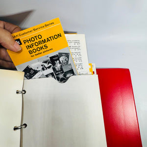 Kodak Photographic Notebook 1960s Eastman Kodak Binder Lot of 2 with Photo Information Booklets