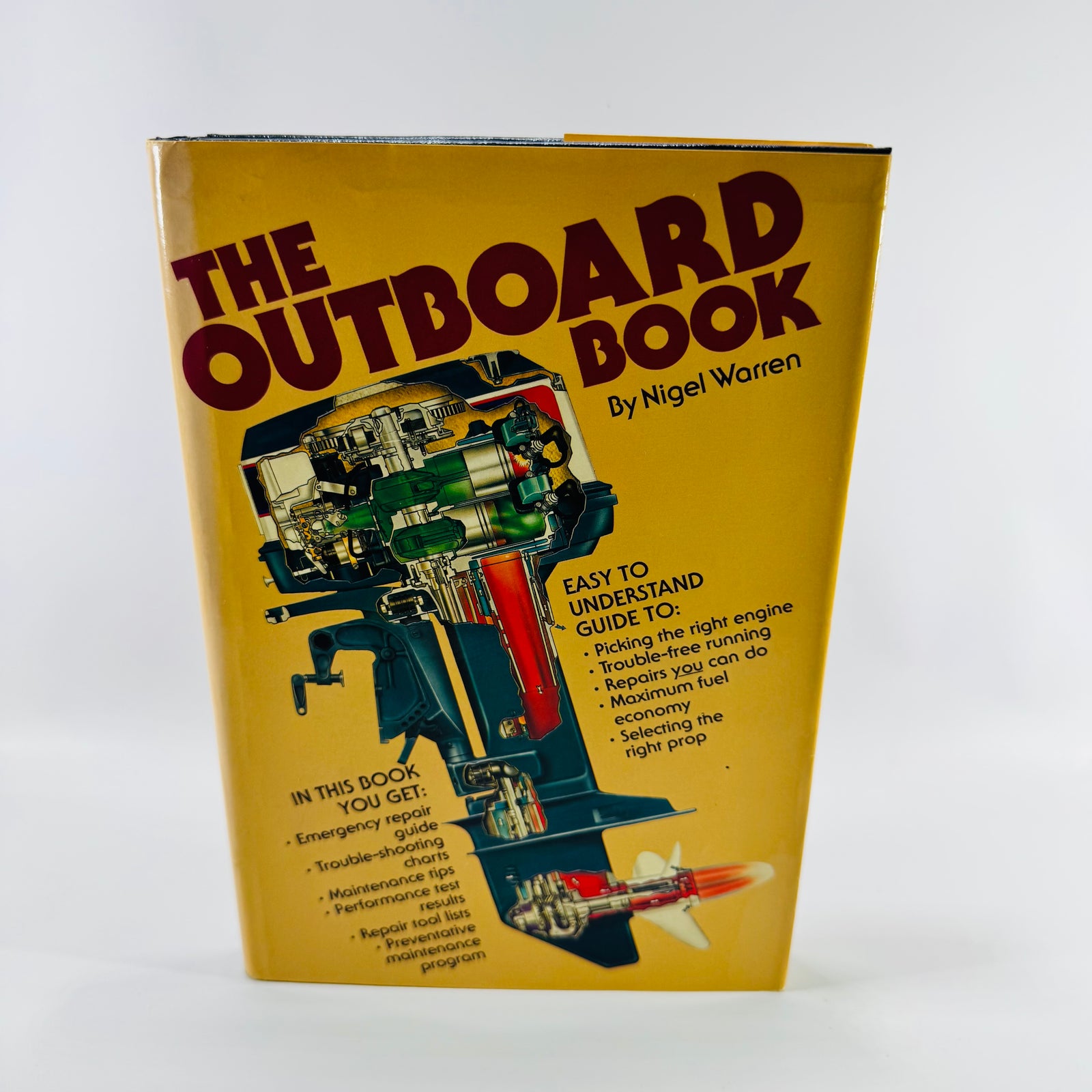 The Outboard Book by Nigel Warren 1978 Motor Boating & Sailing Hardcover with Dust Jacket