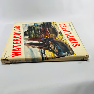 Watercolor Simplified by John Rogers 1962 Reinhold Hardcover with Dust Jacket