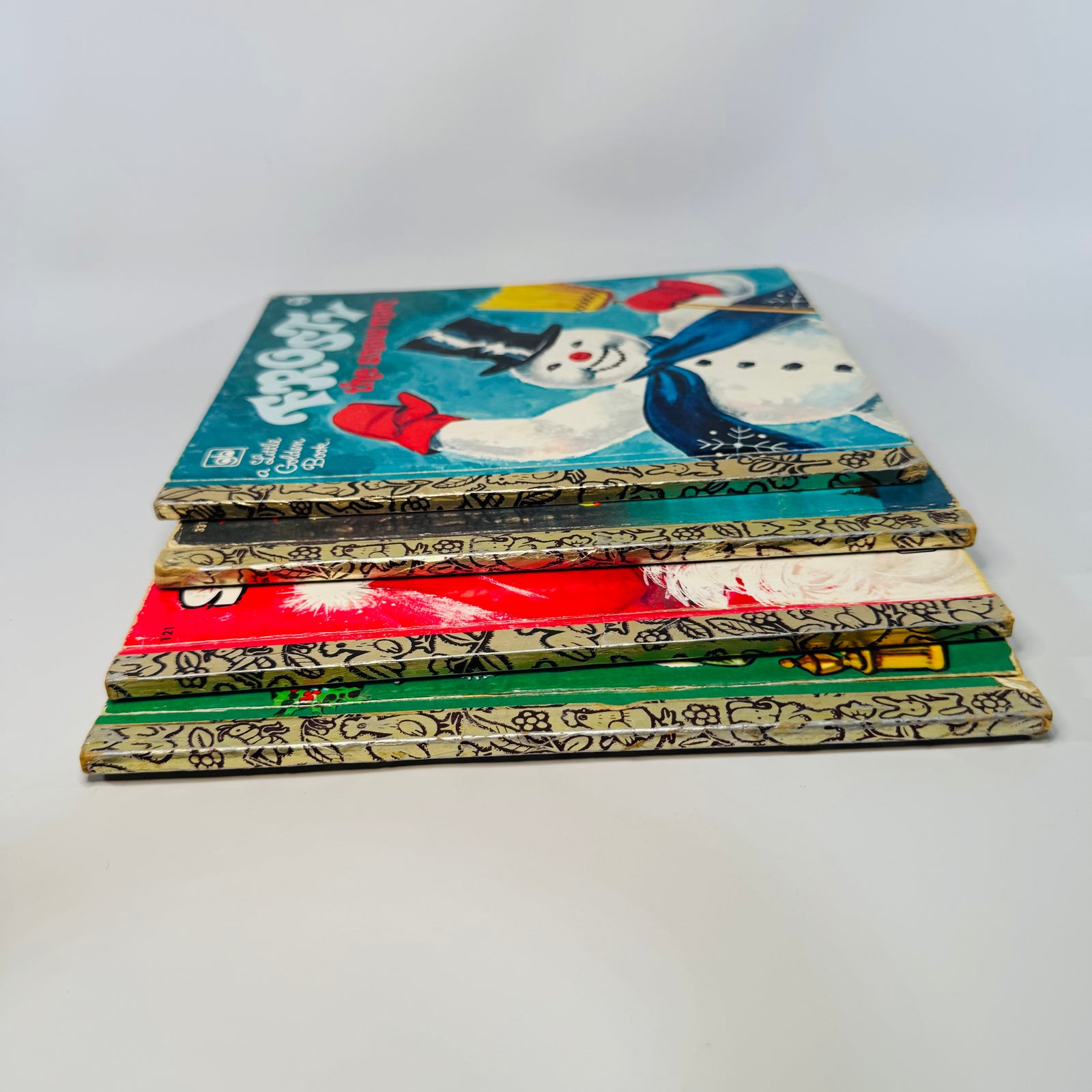 Vintage Little Golden Books Christmas Bundle of 4 — Night Before Christmas, Santa’s Surprise Book, Rudolph, Frosty (1970s printings) — Golden Press | Holiday Kids Classics