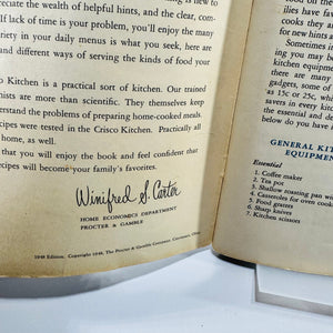 New Recipes for Good Eating 1948 Crisco Procter & Gamble Cookbook