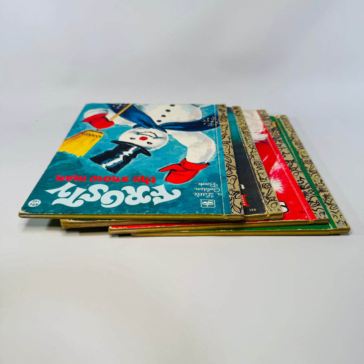 Vintage Little Golden Books Christmas Bundle of 4 — Night Before Christmas, Santa’s Surprise Book, Rudolph, Frosty (1970s printings) — Golden Press | Holiday Kids Classics