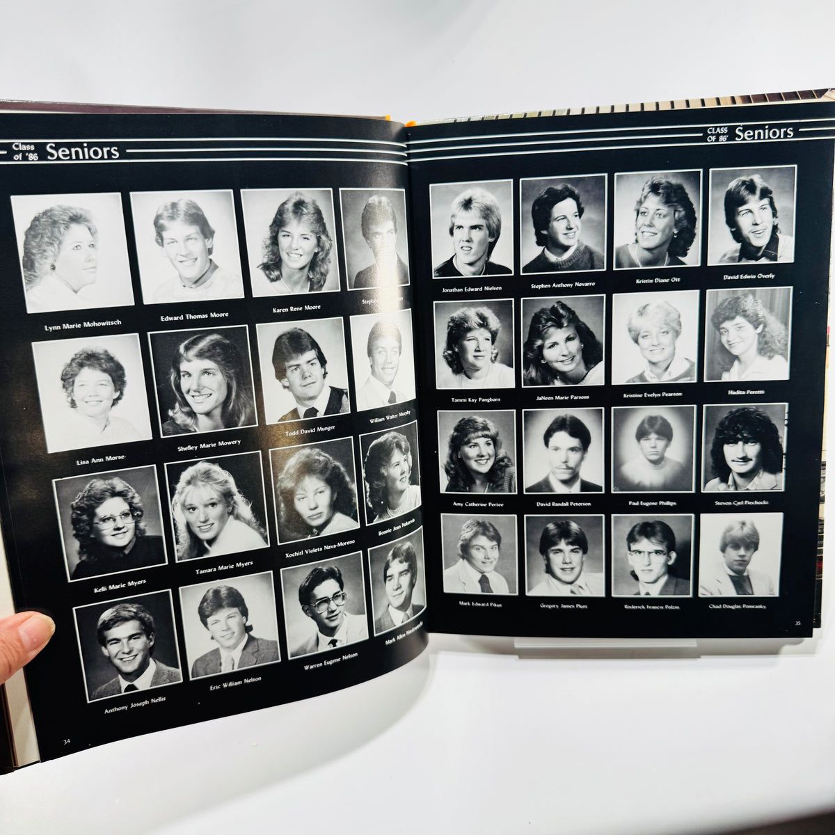 People Yearly 1986 Dow High School Yearbook Midland Michigan, Signed Class Copy