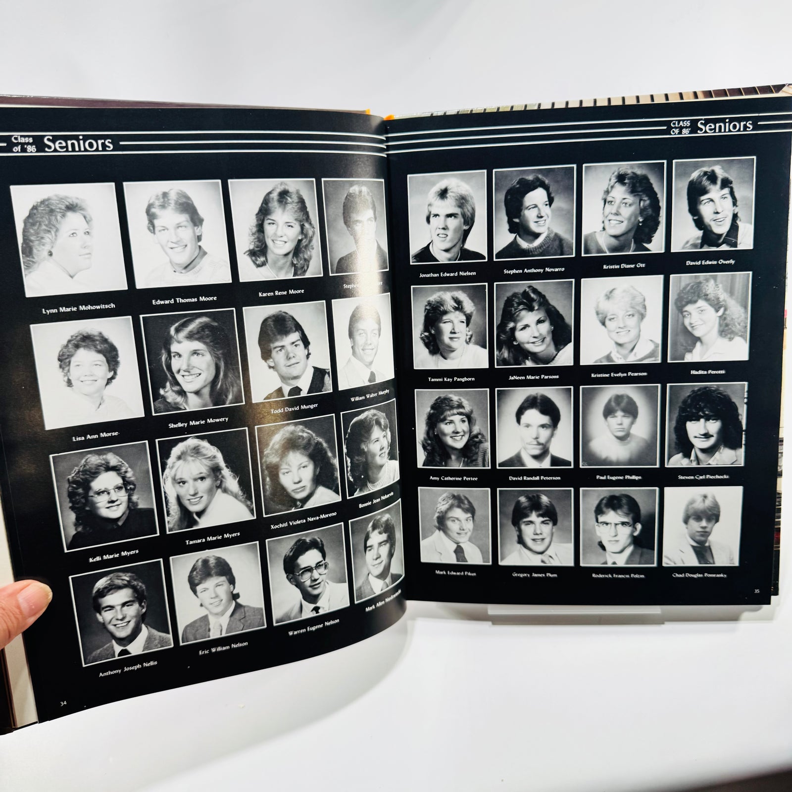 People Yearly 1986 Dow High School Yearbook Midland Michigan, Signed Class Copy