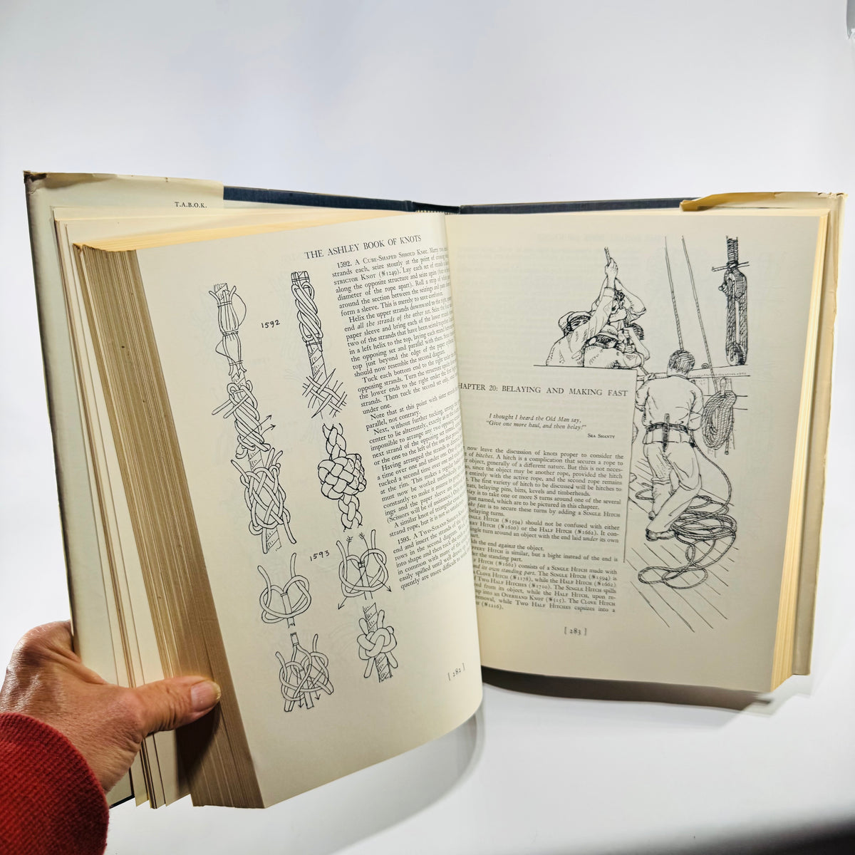 The Ashley Book of Knots by Clifford W. Ashley Doubleday Hardcover with Dust Jacket