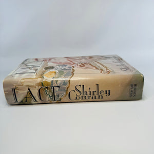 Lace by Shirley Conran (1982) — Vintage Hardcover w/ Dust Jacket — Book Club Edition — Simon & Schuster  Women’s Fiction / Romance Thriller