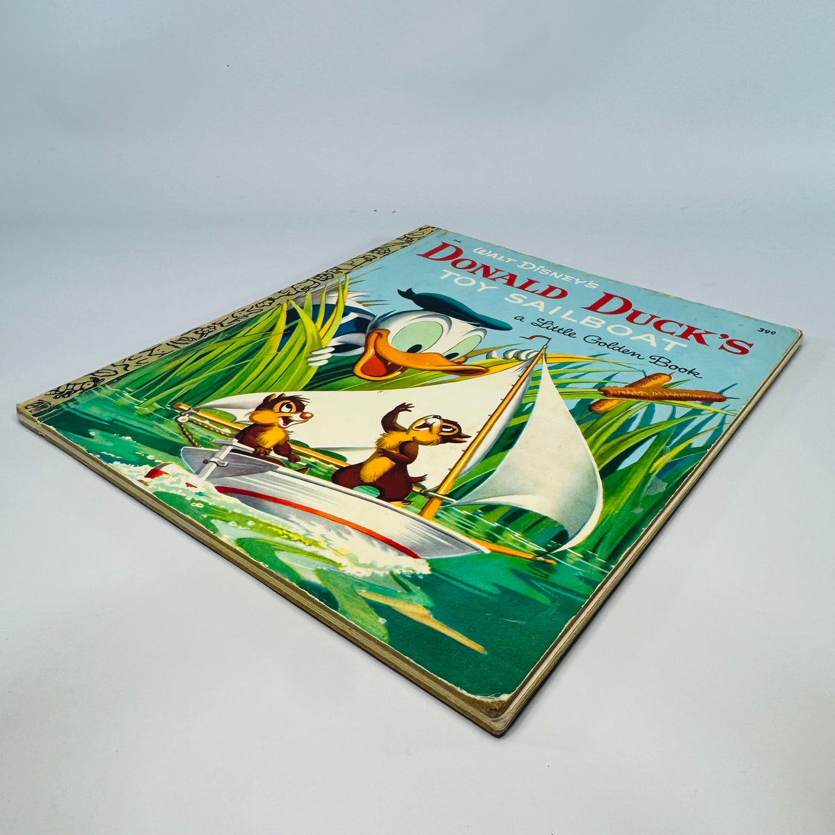 Vintage Little Golden Book — Walt Disney’s Donald Duck’s Toy Sailboat (1954, 8th Printing) — Annie North Bedford | Golden Press Disney Classic, Children’s Illustrated Fiction