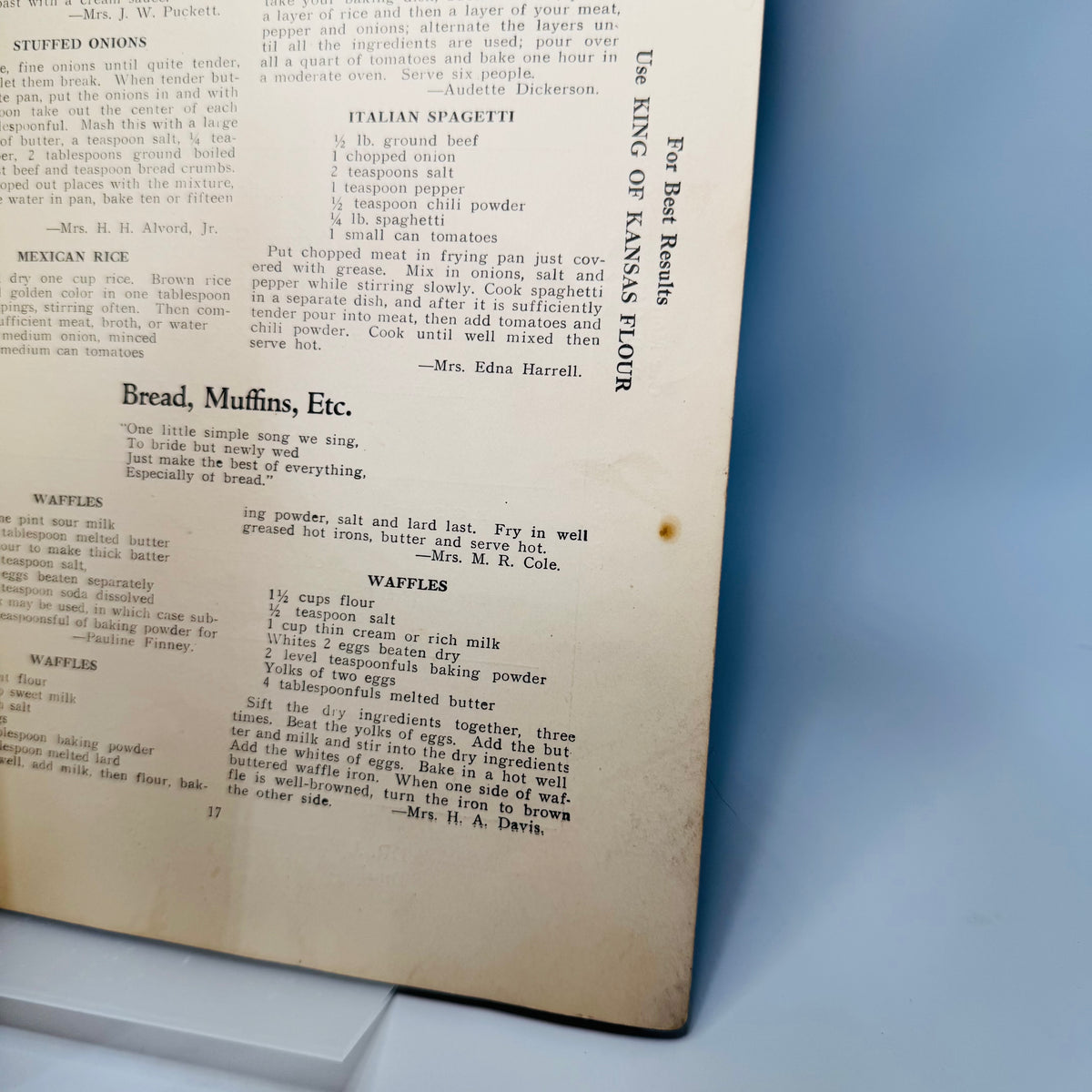 Vintage Church Community Cookbook — Sweets and Meats Directory (Bay City, Michigan) — Ladies Association, First Baptist Church | Local Ads + Recipes, Community Cookbook / Local History