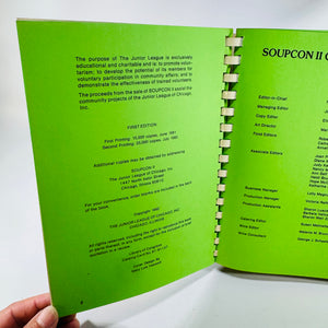 Soupçon II: More Seasonal Samplings from the Junior League of Chicago 1982 Second Printing Comb Bound Cookbook