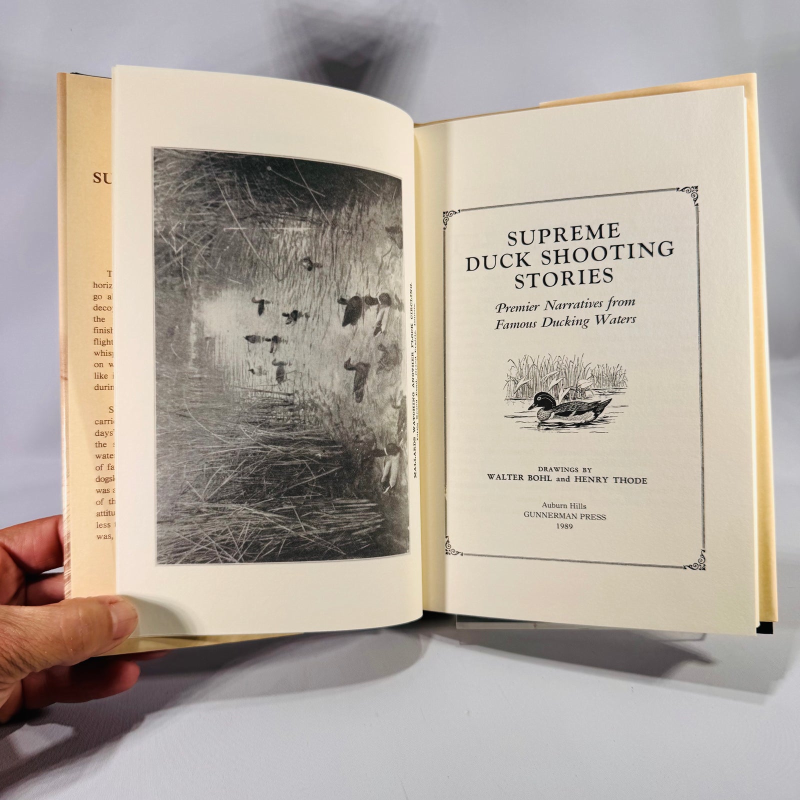 Supreme Duck Shooting Stories by William Hazelton | 1989 Gunnerman Press