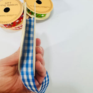 The Stephen Lawrence Co. Gift Tying Ribbon Lot of 4 Floral and Gingham Spools