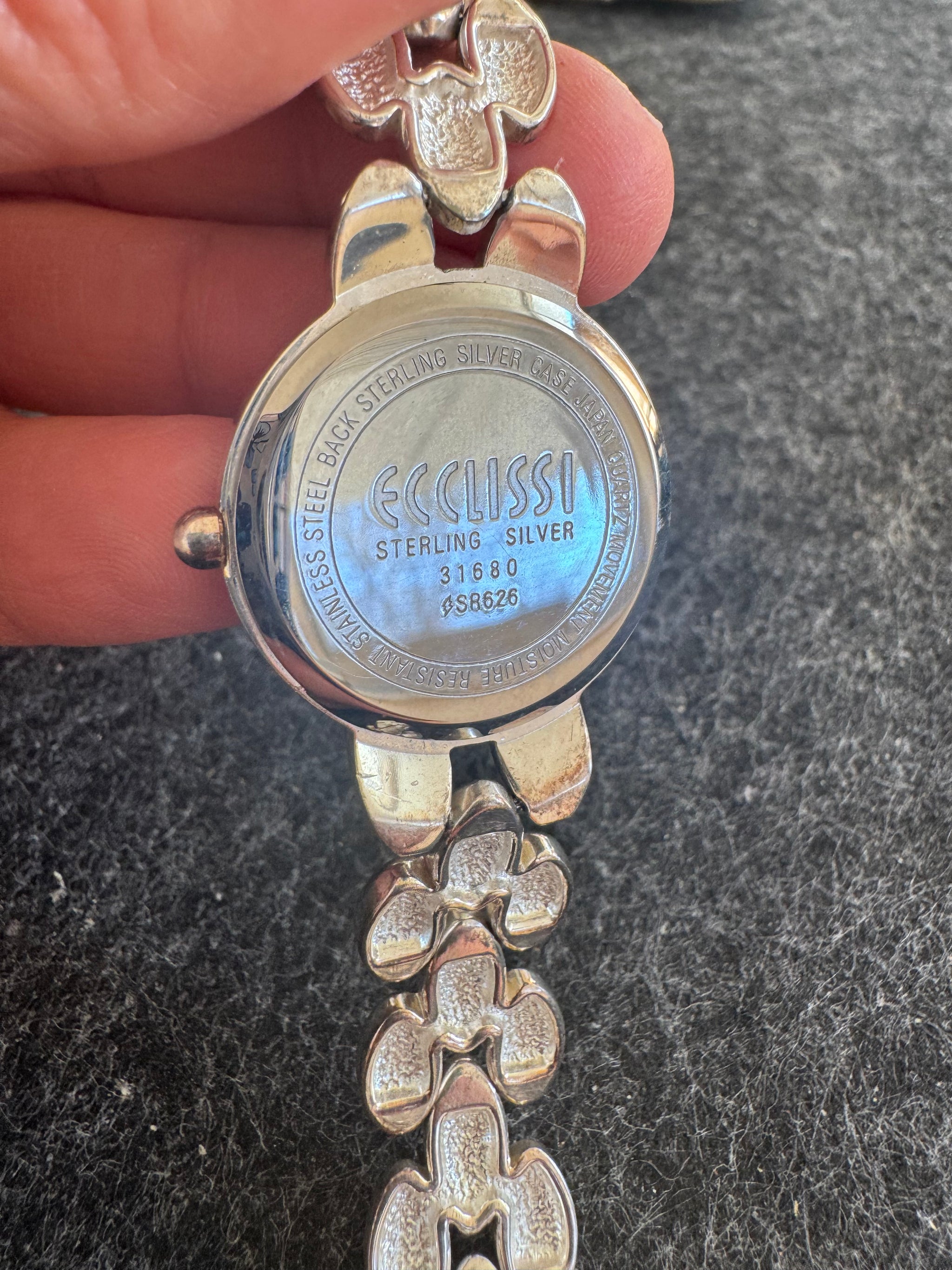 Vintage Ecclissi Ladies Watch Sterling Silver Ecclissi Sterling Silver Ladies Watch | 8” 925 Bracelet  main image 4