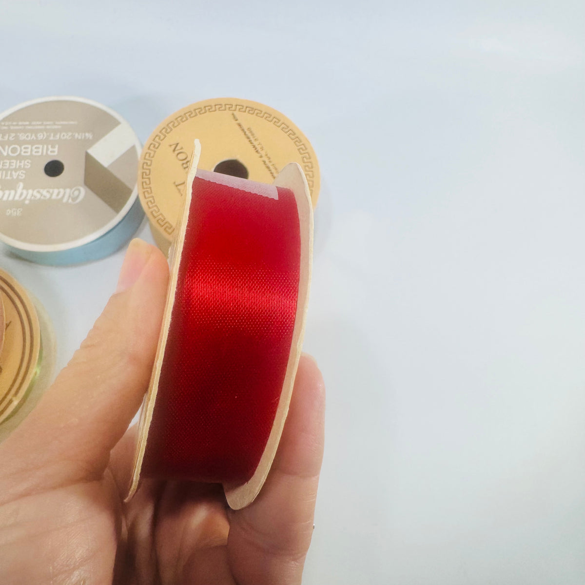 Stephen Lawrence and Classique Gift Tying Ribbon Lot of 7 Vintage Spools