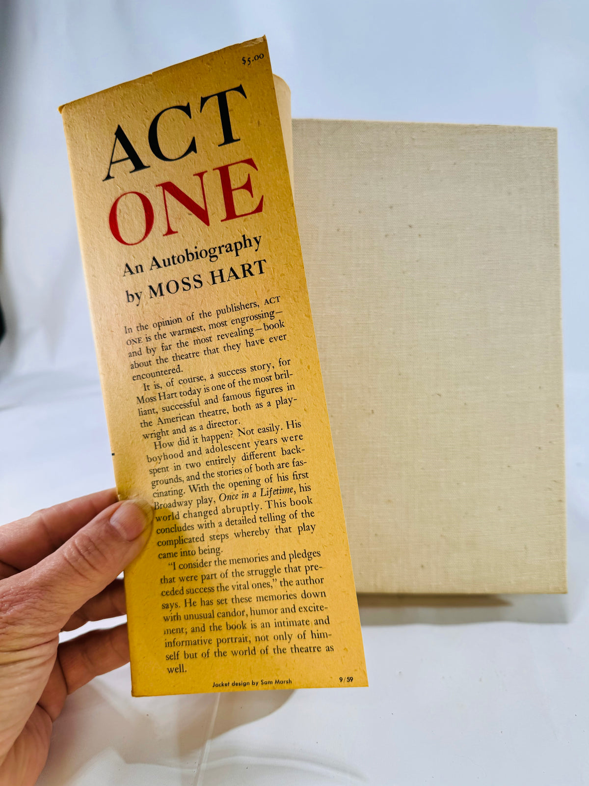 Act One an autobiography by Moss Hart 1959 A Random House Book