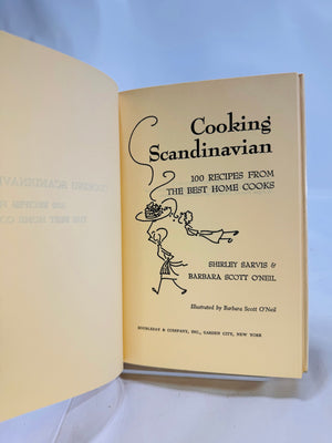 Cooking Scandinavian by Shirley Sarvis 1963 Doubleday &