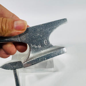 L.L.H. Miniature Anvil and Hammer 1970s Cast Metal Wilton Armetale Attribution