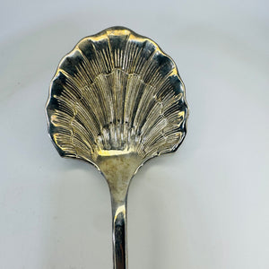 Shell Bowl Berry Spoon Silver Plate 1890s to 1950s Ornate Victorian Revival 10 Inch