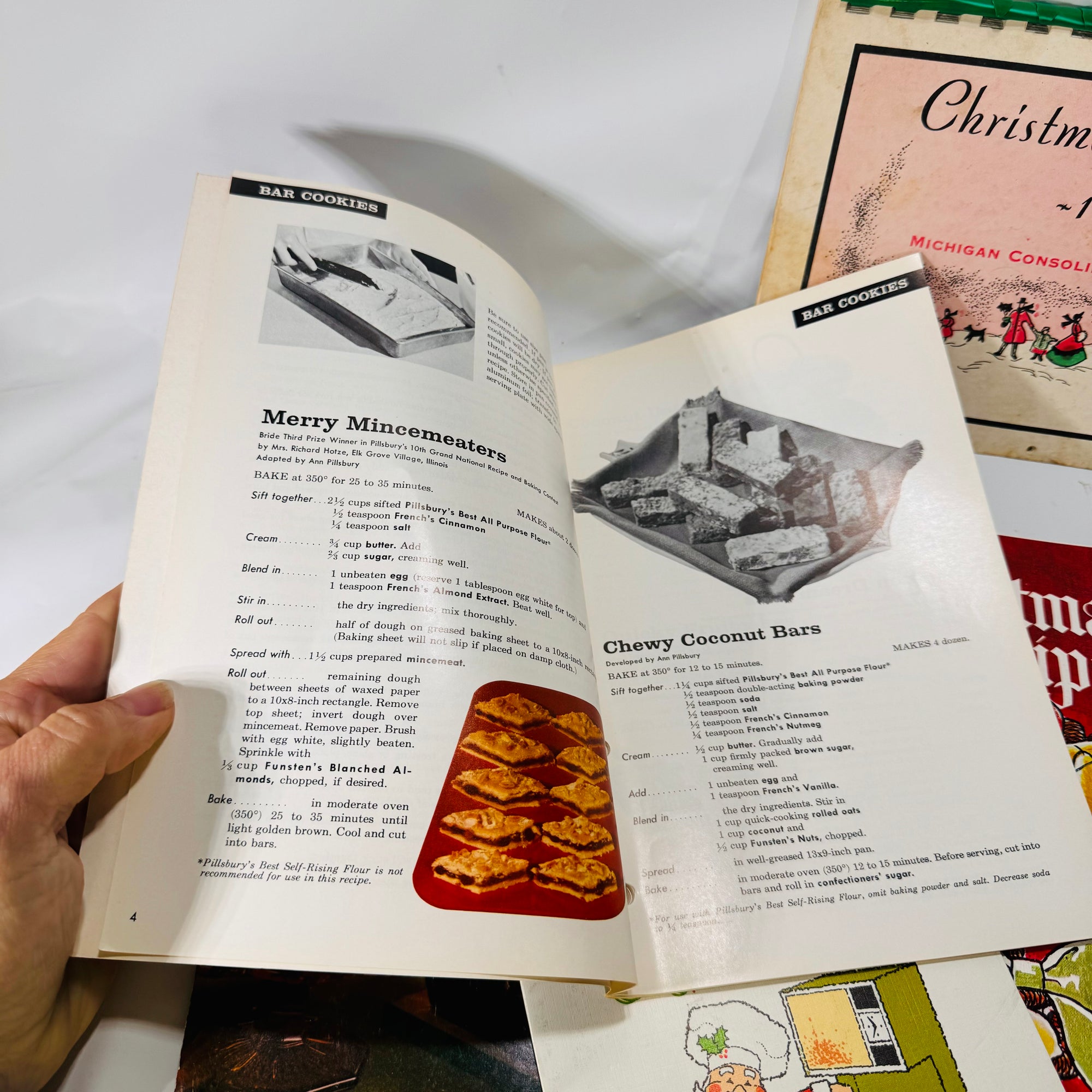 Seven Vintage Christmas Recipe Pamphlets by Pillsbury Consumers Energy Betty Crocker & More