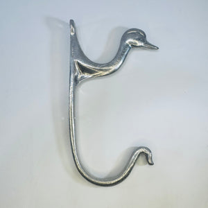 Wilton RWP Armetale Goose Wall Hook Vintage Pewter Tone Double Coat Hook