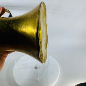 Vintage Brass Turkish Coffee Pot Cezve/Ibrik 12” Long | Hammered Brass Patina | Rustic Kitchen Decor | Wall Decor Coffee Pot