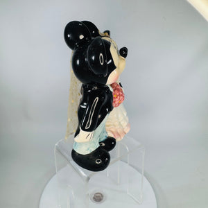 Vintage Disney Wedding Mouse Couple Figurine | Bride & Groom Cake Topper Decor | ©Disney Taiwan Disneyana Collectible | 5x4x2