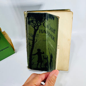 Girl Scout Handbook Bundle 1930 Revised Edition and 1955 Eighth Impression Midland Michigan