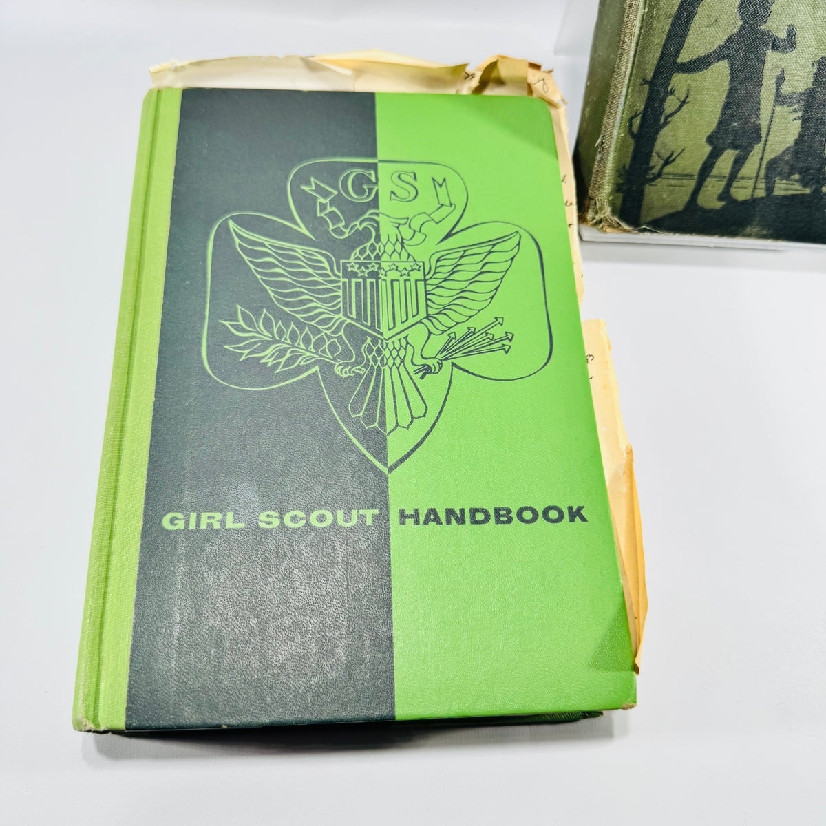 Girl Scout Handbook Bundle 1930 Revised Edition and 1955 Eighth Impression Midland Michigan