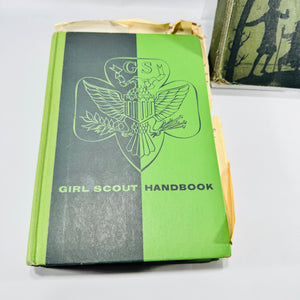 Girl Scout Handbook Bundle 1930 Revised Edition and 1955 Eighth Impression Midland Michigan