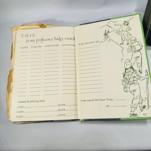 Girl Scout Handbook Bundle 1930 Revised Edition and 1955 Eighth Impression Midland Michigan