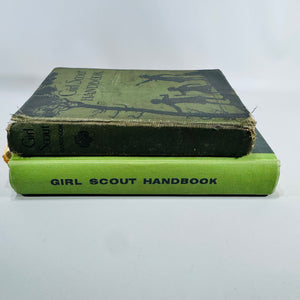 Girl Scout Handbook Bundle 1930 Revised Edition and 1955 Eighth Impression Midland Michigan