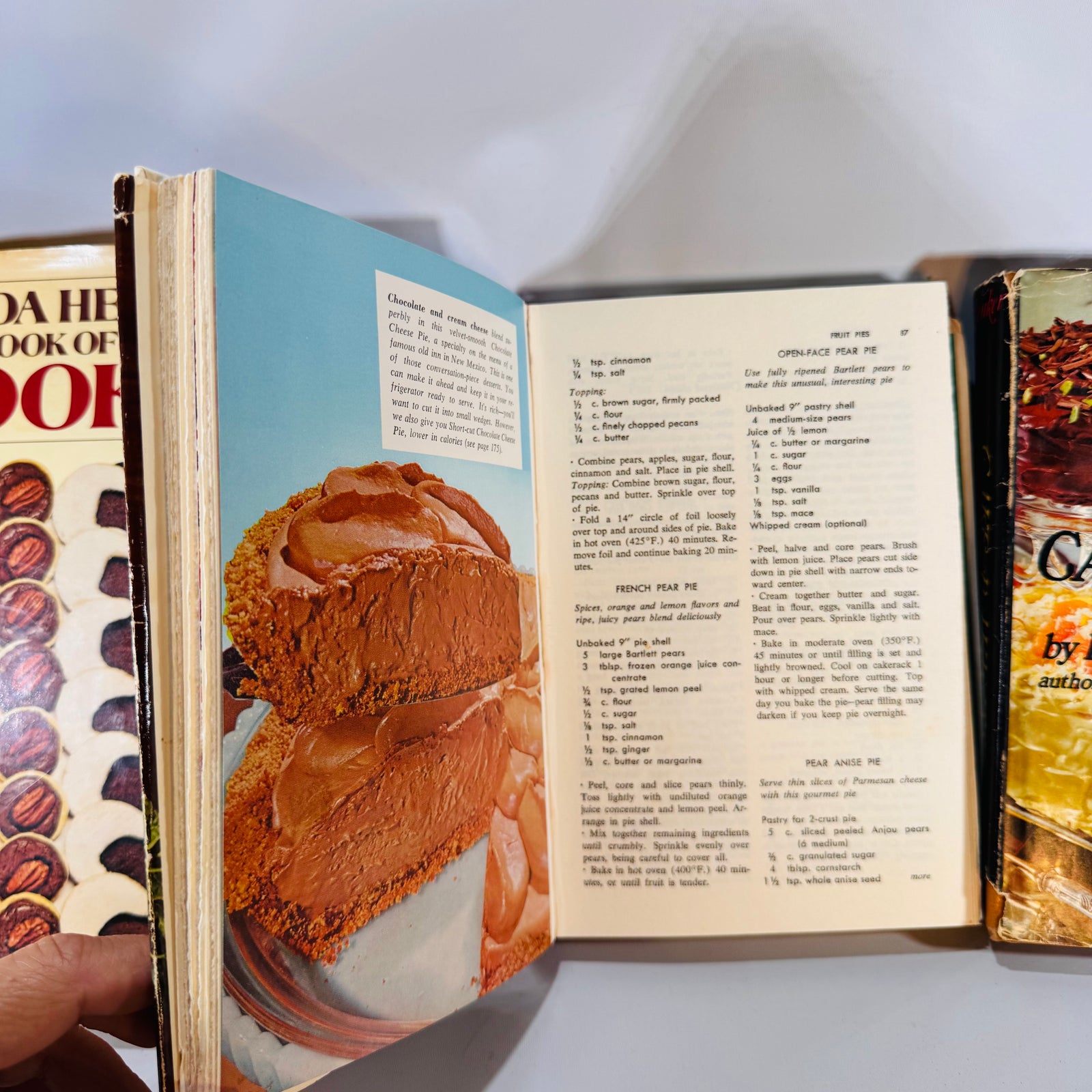 Vintage Dessert Cookbook Set | Cookies, Cakes & Pies | Heatter, Zenker, Farm Journal | Hardcover with Dust Jackets