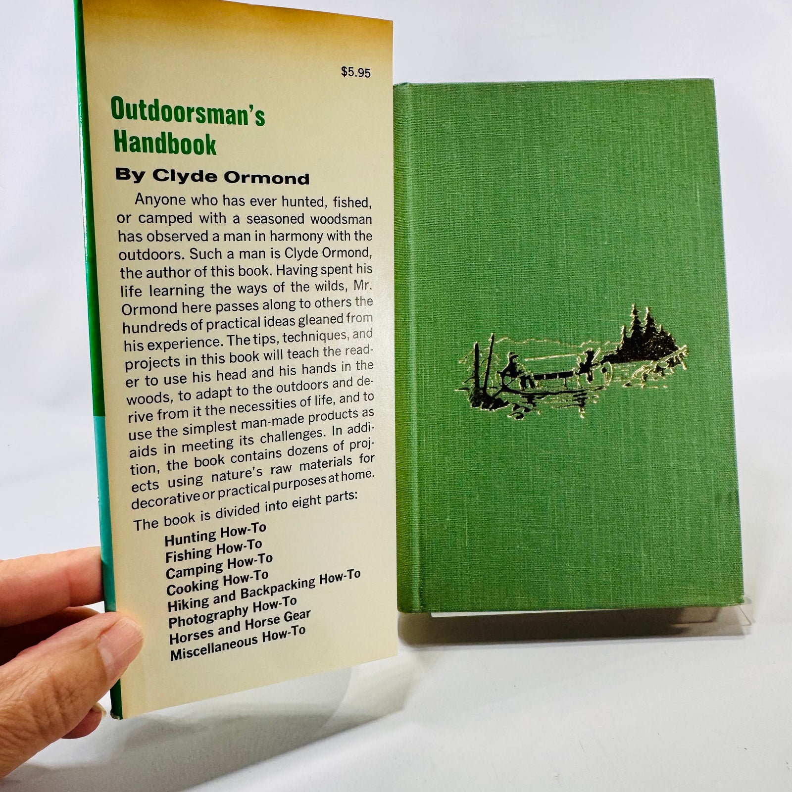 Outdoorsman's Handbook by Clyde Ormond (1975) | Vintage Survival Guide | Illustrated Hunting & Camping Book | Outdoor Life Hardcover