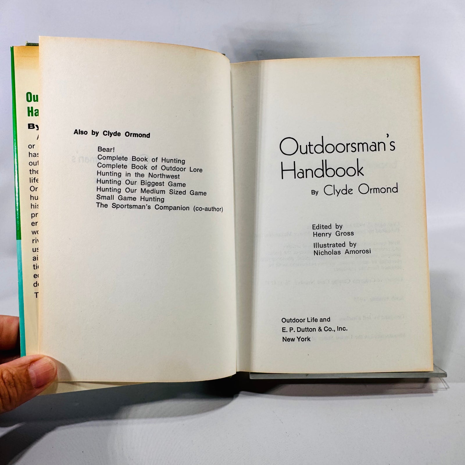 Outdoorsman's Handbook by Clyde Ormond (1975) | Vintage Survival Guide | Illustrated Hunting & Camping Book | Outdoor Life Hardcover